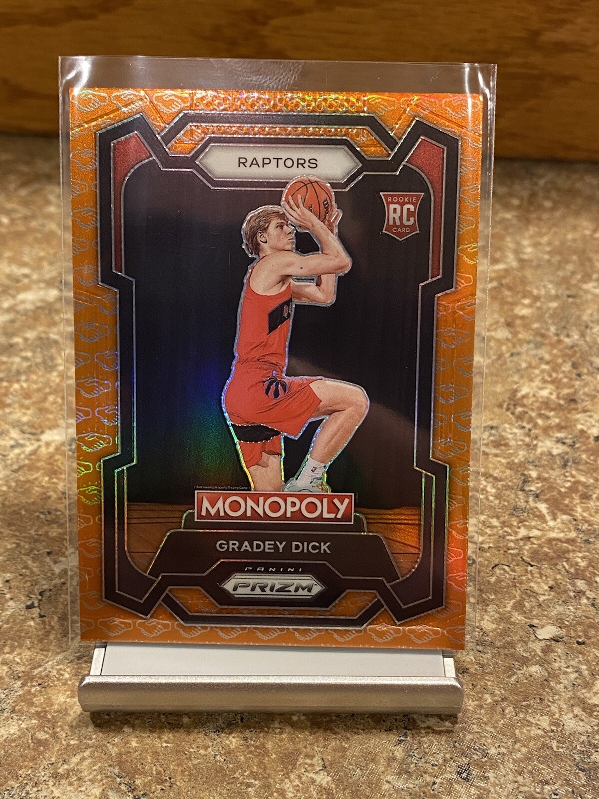 2023-24 Panini Prizm Monopoly Gradey Dick Rookie Orange Handshake Deal SSP #84
