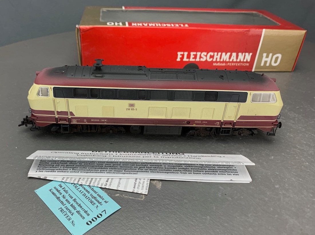 HO Fleischmann 423402 Diesel Locomotive BR 218 DB Regio Weathered