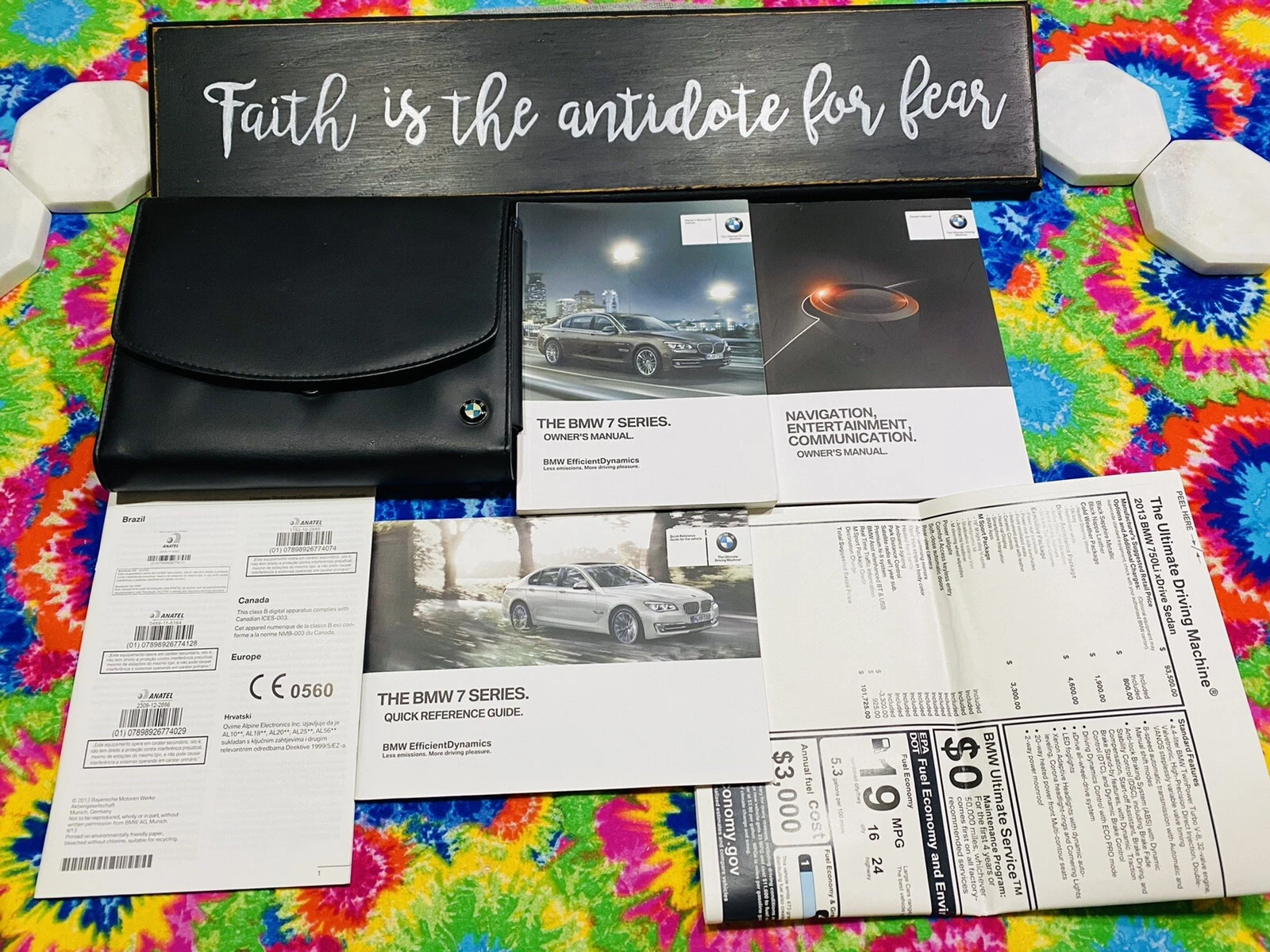 2013 BMW 7 SERIES 740i 740Li 750i 750Li 760Li OWNERS MANUAL +NAVI BK BI TURBO💚