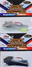 (Ct of 2) Z-Man Evergreen Chatterbait Jack Hammer 3/8 oz Evergreen Custom Blade!