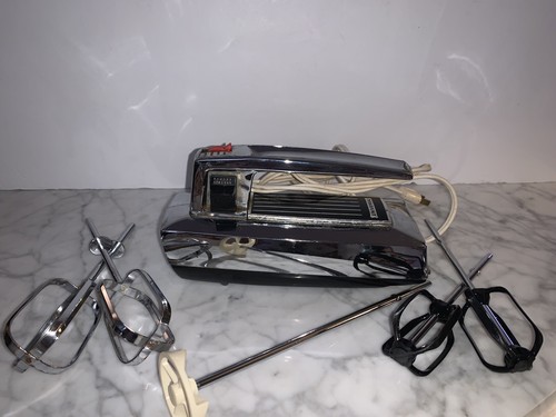 Mixer portatile vintage General Electric universale Deluxe con scatola (KT296) - Foto 2 di 14