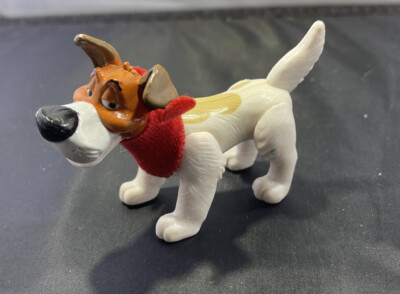 Disney Oliver & Company Dodger The Dog w/ Red Scarf 3.5