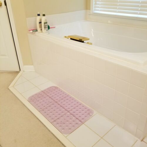 Non-Slip Bathtub Mat 27"x15" Bath Tub Shower Mat with Suction Cups - Picture 17 of 22