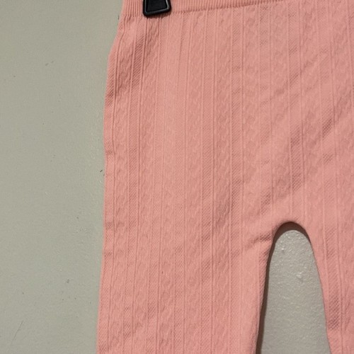 Epic Threads Braid Cable Knit Lined Soft Pink Girls Leggings - Size XL - Picture 2 of 3