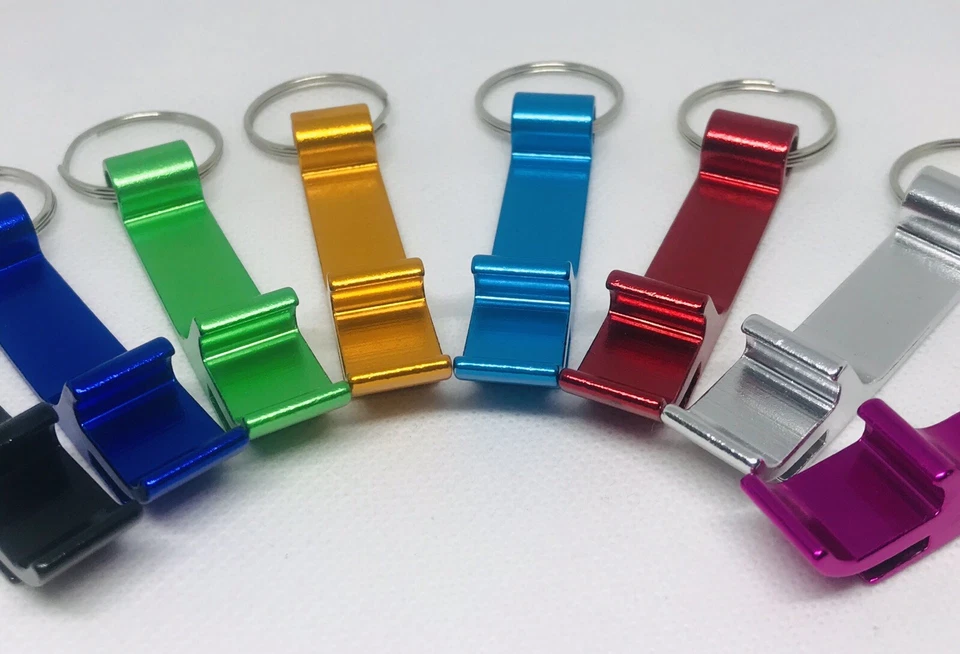2 x Bottle Opener Keyring Novelty Metal Colour Keychain BN UK Free P&P UK AC1030 - Image 3 of 4