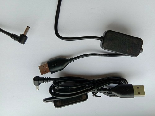 1 pcs USB to 3.5x1.35mm DC Power Plug 5V up to 12V Rise-Volt Cable 25cm 22AWG - Picture 3 of 4