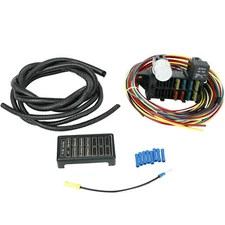 12V Universal 8 Circuit Fuse Wire Harness For Muscle Car Hot Rod Street Rat