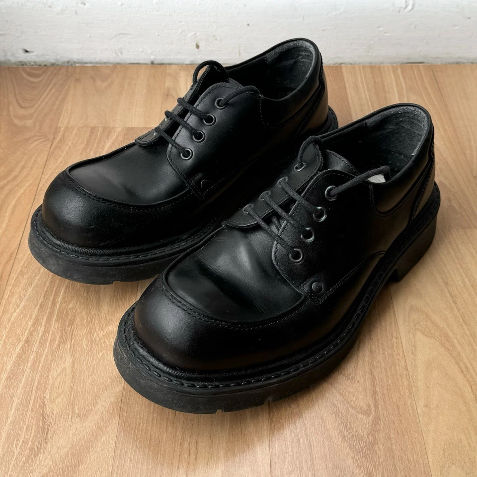 Zapatos Oxford con plataforma de cuero vintage Y2K con cordones Canyon River Blues para hombre 8 Foto 3 de 4