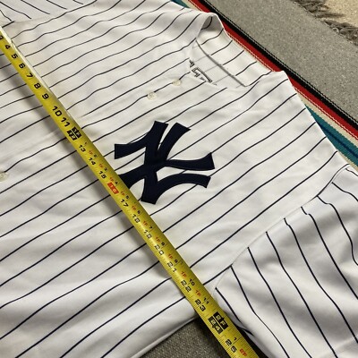 Vintage Russell Athletic Pinstriped New York Yankees #2 Derek