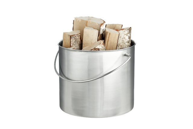 Inglenook Contemporary Stainless Steel Log Basket For Sale Online