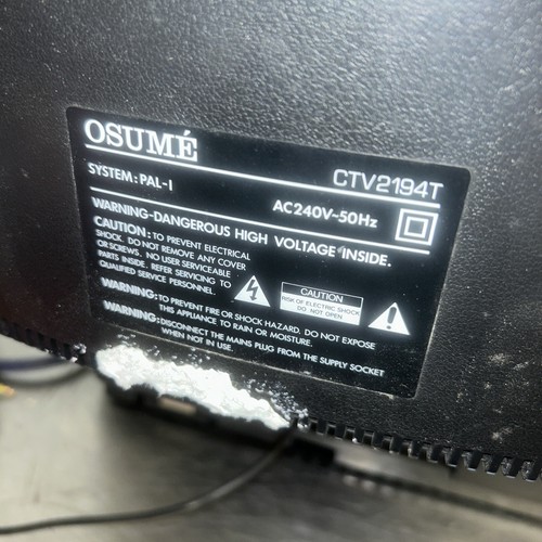 21” Osume CRT TV - Vintage Retro Gaming TV - Picture 7 of 11