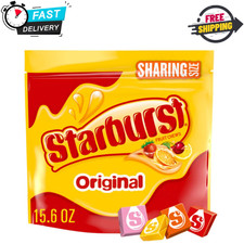 STARBURST Original Fruit Chews Chewy Summer Candy Sharing Size Bag, 15.6oz