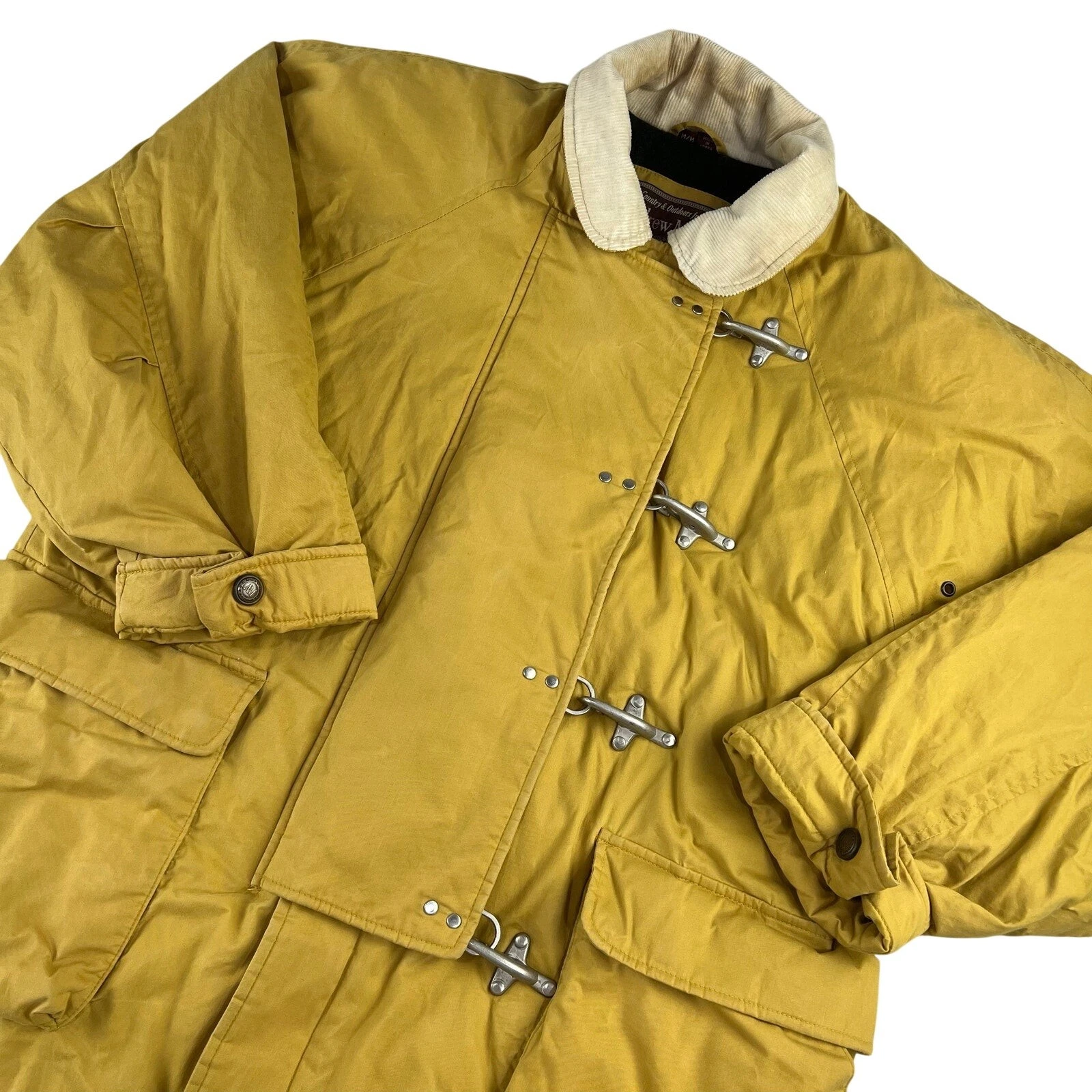 Andrew Marc Country & Outdoor Yellow Fireman Clasp Coat jacket Size Medium Men's image 9
