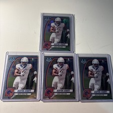 Ashton Jeanty College Lot. Boise State 3 Base 1st Bowman And 1 Silver 1st Bowman