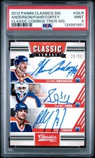 2012-13 Classics Anderson Fuhr Coffey Classic Combos Triple Auto /50 PSA 9