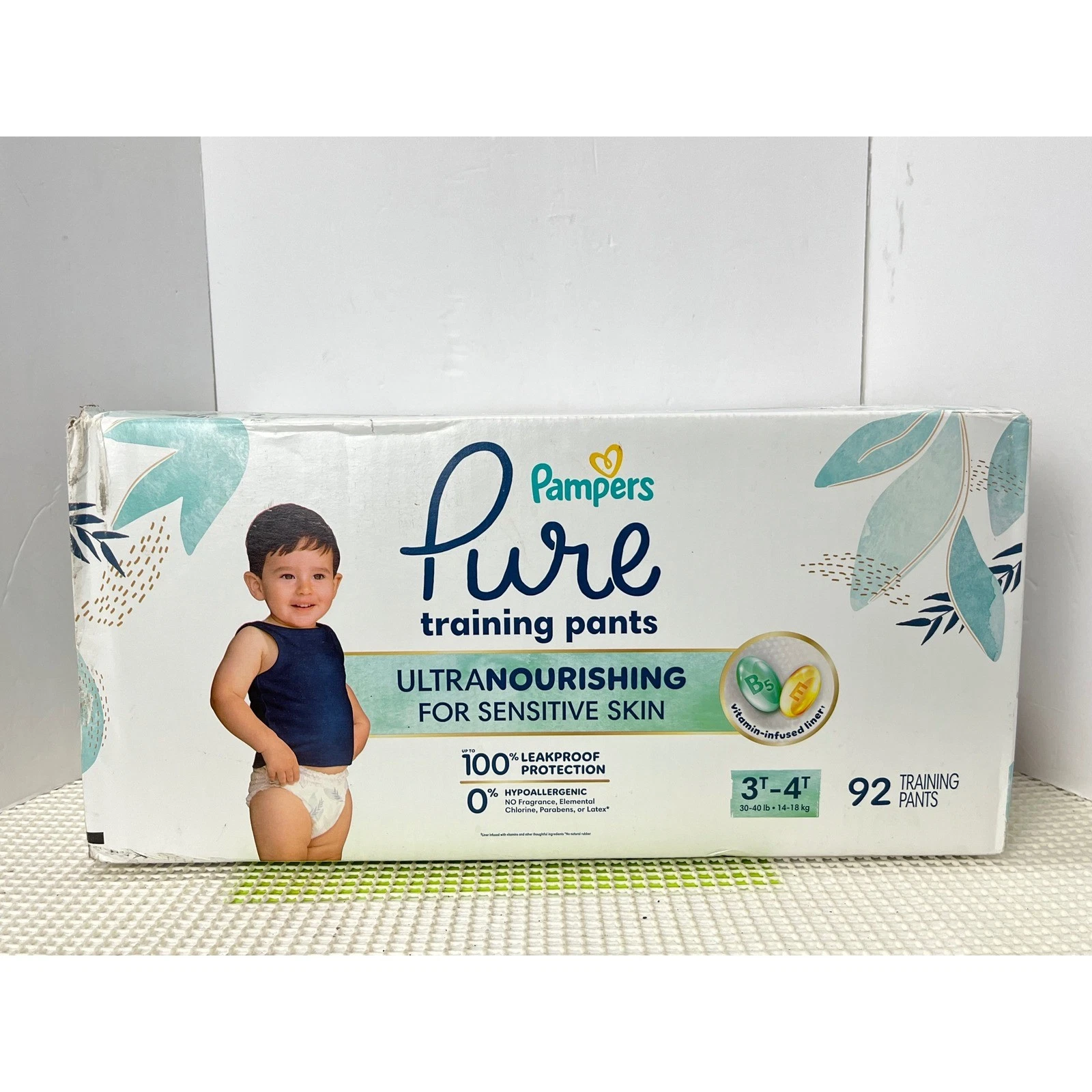 Pampers Pure Training Pants Ultra Nourishing for Sensitive Skin 3T-4T New sealed