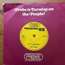 BARRY McGUIRE - EVE OF DESTRUCTION / MASTERS OF WAR  - PROBE  REISSUE 