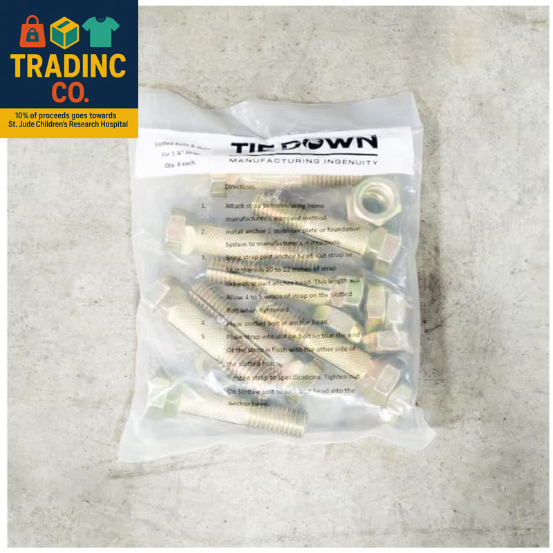 Engineering - Nuts & Bolts - Ground Anchor Brackets and Straps - Slotted Bolt an