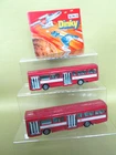TWO MECCANO DINKY TOYS NO. 283 VINTAGE MODELS - AEC SINGLE DECK BUS  RED ARROW