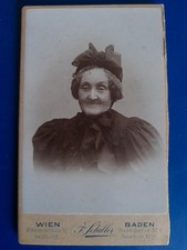 Vienna Austria CDV cabinet card photo F. Schiller (Haydn-Hof) old lady cc 1890 s