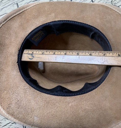 De Colección Skullys Henschel Sombrero de Vaquero Occidental Tostado Cuero Resistente Gamuza Talla Med EE. UU. - Imagen 14 de 15