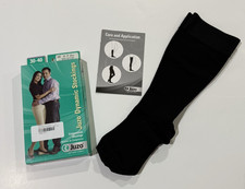 JUZO Dynamic Knee Compression Stockings Size III Black 30-40 MmHg Model 3512 AD