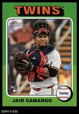 2024 Topps Heritage #633 Jair Camargo Twins RC 8 - NM/MT