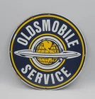 Vintage Oldsmobile Service Porcelain Enameled Metal Sign