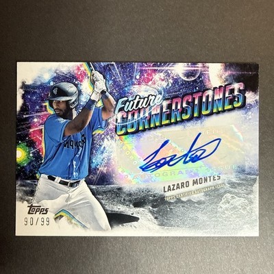 2025 Topps Pro Debut Lazaro Montes Future Cornerstones Auto 90/99 Mariners