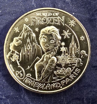 Disneyland Paris Sammlermünze World of Frozen - Arendale - Gold