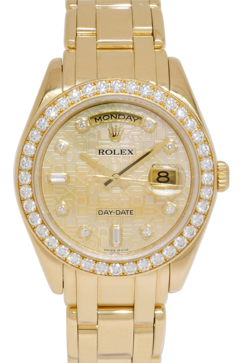 Rolex Masterpiece 18k Yellow Gold MOP Jubilee Diamond 39mm Watch D