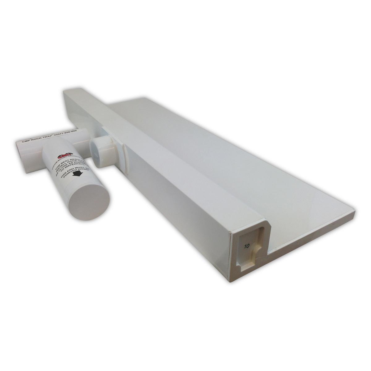 Custom 25577-430-000 48"" x 6"" Lip Back Port Waterfall - White