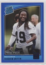 2018 Panini Donruss Rated Rookie Press Proof Blue Shaquem Griffin #346 o6n