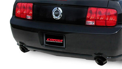 マスタング CORSA ブラックチップ スポーツエキゾースト 2005〜2010 Fits Corsa 2005-2010 Ford Mustang Shelby GT500 5.4L V8 Black Sport