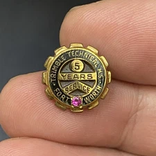 VTG Trimble Technical High School 5 Years Service Award Fort Worth Lapel Pin 