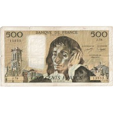 [#1242661] France, 500 Francs, Pascal, 1977-11-03, J.78, VF