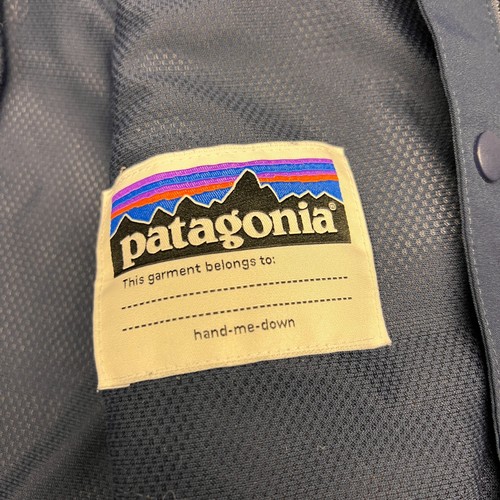 Patagonia Torrentshell Regenjacke Kinder 5t dunkelblau Full Zip Kapuze Outdoor - Bild 7 von 11