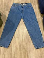 Vintage 90s Calvin Klein Easy Fit Jeans Mens 40 Medium Dark Stonewash Denim