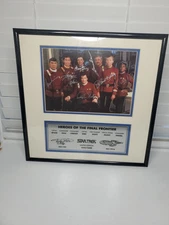 Star Trek Original Cast Framed Signed Photo Plaque Limited Edition 2343/2500