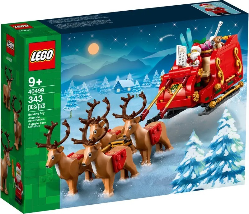 NEW SEALED LEGO 40499  Santa Clause Sleigh Reindeer Lego Set 343 Pcs SOLD OUT