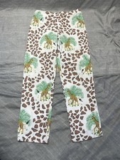 Govango Women’s Pants Size 8 Giraffe Print