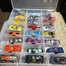 Hot Wheels and Matchbox Lot of 48 Collectible Cars with Case