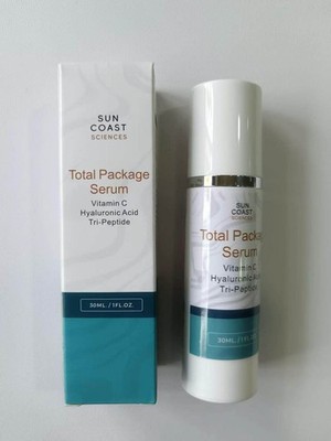 1x Sun Coast Science Total Package Serum Vitamin C Hyaluronic Acid 1 Ounce