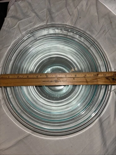 Pyrex Vintage Nesting Mixing Bowls Set of 3 Clear Glass, Models 325, 323, 322