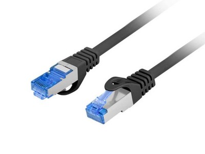 LANBERG Cable DE Red Cat.6A FTP 2M Black
