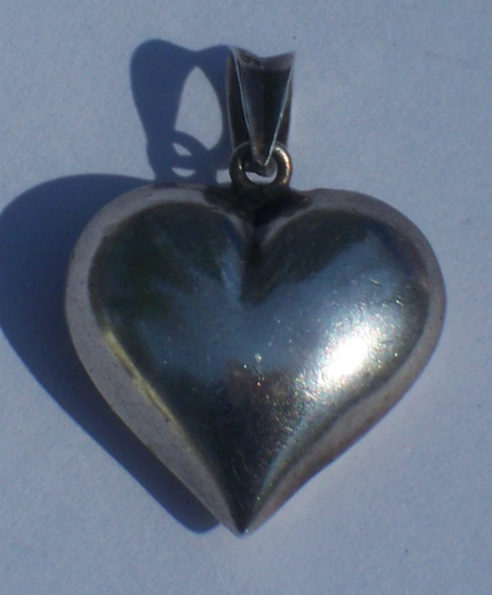 puffy heart pendant products for sale | eBay