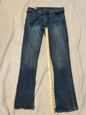 Hollister Boys Jeans 31x32 Slim Straight Blue Denim Youth Casual