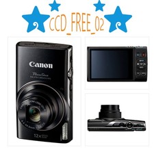 Canon PowerShot ELPH 360 HS/ IXUS 285 12X Optical Zoom Black Digital Camera