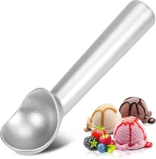 Ice Cream Scoop,7 Inches Nonstick Anti-Freeze One Piece Aluminum Scooper Spoon,