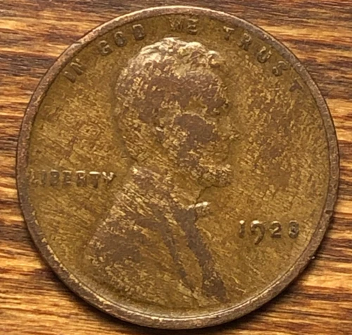 1923 Lincoln Wheat Cent Monster Woody Improper Alloy Mix Error Unique Penny